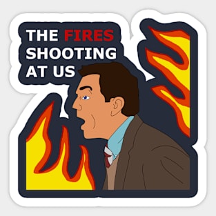 The Office Fire Scene Sticker